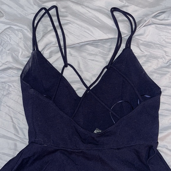 NAVY BLUE WINDSOR FORMAL DRESS - Picture 3 of 4